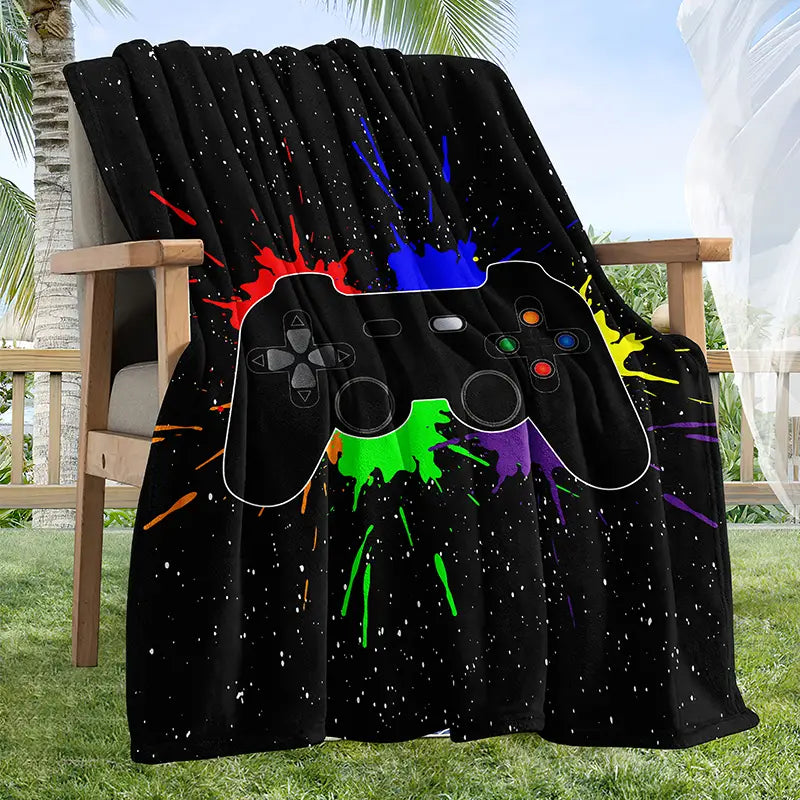 Gamer Blanket - Cozy Flannel Bedding for Couch