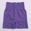 Solid High Waist Yoga Shorts for Women Gym Fitness