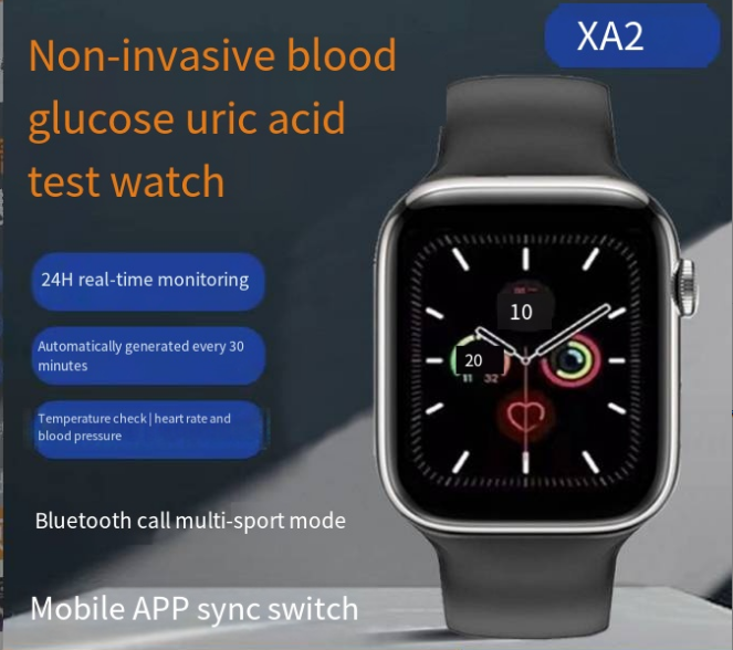 Needle-Free Blood Glucose Monitor Watch (One Piece)