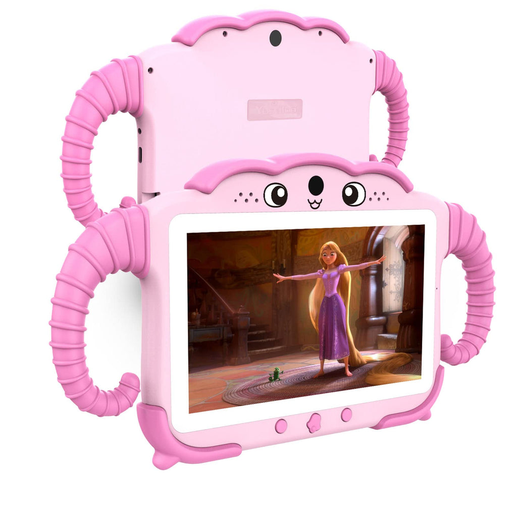 YosaToo Kids Tablet 7 inch Tablet for Kids Toddlers Tablet with Case WiFi Dual Camera Kids Android Learning Tablet Kids Software Installed Parent Controls for Boys Girls