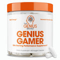 Genius Gamer Gaming Focus Supplement 80 Pills - Elite Nootropic Performance Booster - Boost Brain & Mental Clarity Reaction Time & Concentration - Blue Light Support with Lutemax