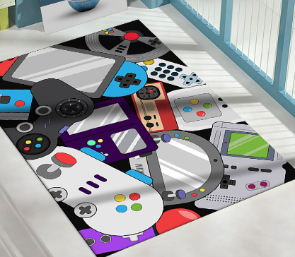 Gamer Area Rug - Non-Slip Soft Indoor Floor Mat