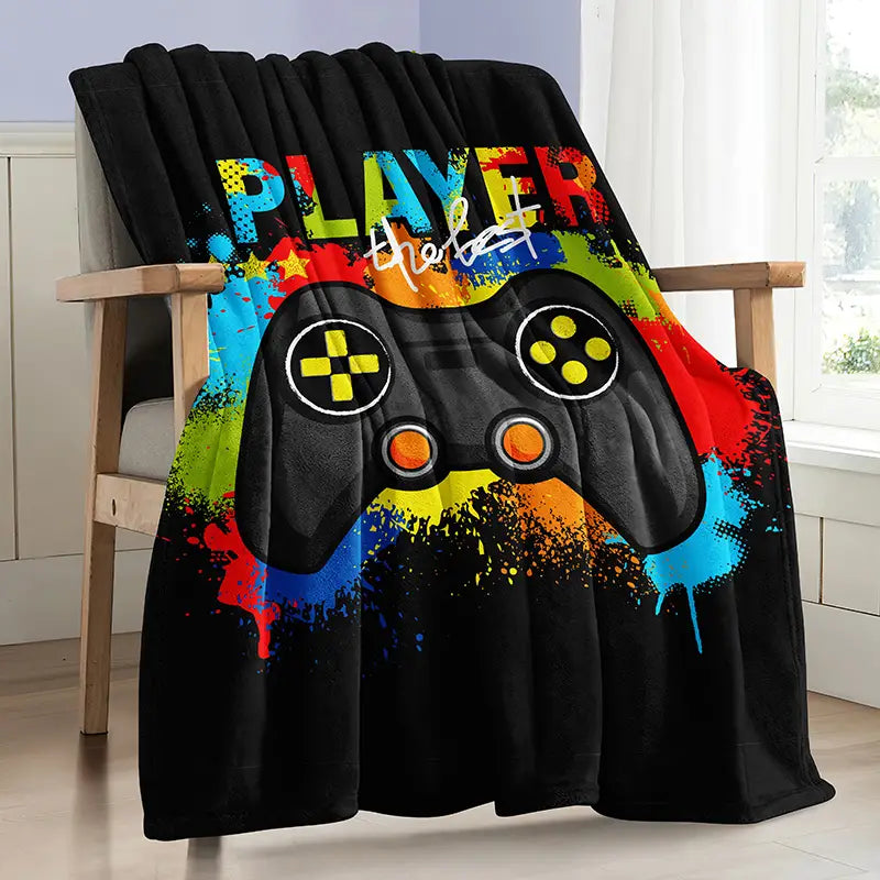Gamer Blanket - Cozy Flannel Bedding for Couch