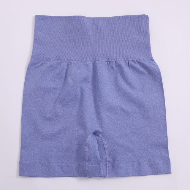 Solid High Waist Yoga Shorts for Women Gym Fitness