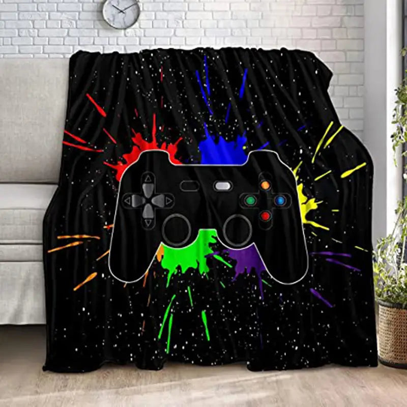 Gamer Blanket - Cozy Flannel Bedding for Couch