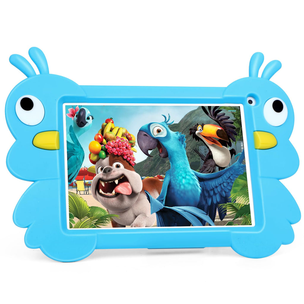 Kids Tablet 7IN Toddler Tablet for Kids Learning 32GB Android Tablet for Toddlers Educational Childrens Tablet with WiFi Parental Control Shockproof Case Kids App for Toddler Boys Girls (Blue)