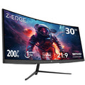 Z-Edge 30 inch 144Hz/200Hz Curved Gaming Monitor 1080P Computer Monitor UG30 21:9 Ultra Wide 1500R/1ms MPRT Frameless/Slim PC Monitor with HDMI/DP Display Port Freesync Compatible VESA
