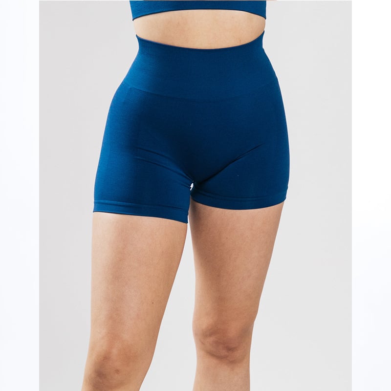 High Waist Elastic Fitness Shorts for Sports and Gym