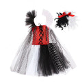 Cruella De Vil Cosplay Dress for Halloween Performance