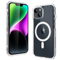 BOOLAKOS for iPhone 14 Case iPhone 13 Case [Compatible with MagSafe] Clear Shockproof Protective Phone Cases Transparent Magnetic Cover for iPhone 14 & iPhone 13 6.1inch